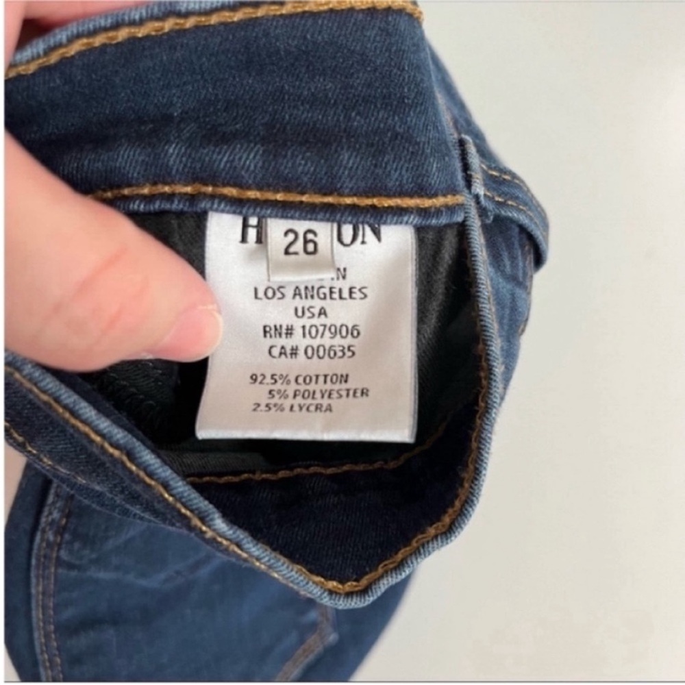Hudson Nico jeans blue mid rise super skinny ankle denim Carlton wash - Picture 5 of 7